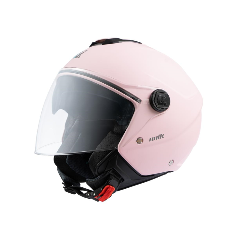 CASCO MOTO UNIK JET VERTEX DV.GAFAS BABY PINK MATE XS(53-54)